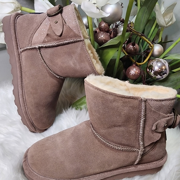 Bearpaw Betty Women's Suede Winter Boots size9 new - Picture 4 of 7